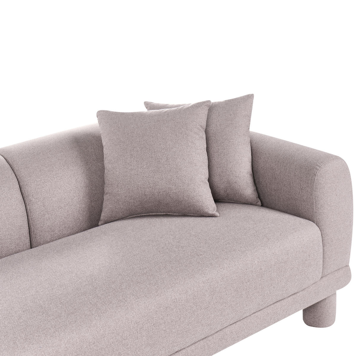 POHOVKA 3-místná Látka Taupe Pori - šedohnědá, textil (202/74/93cm) - Beliani