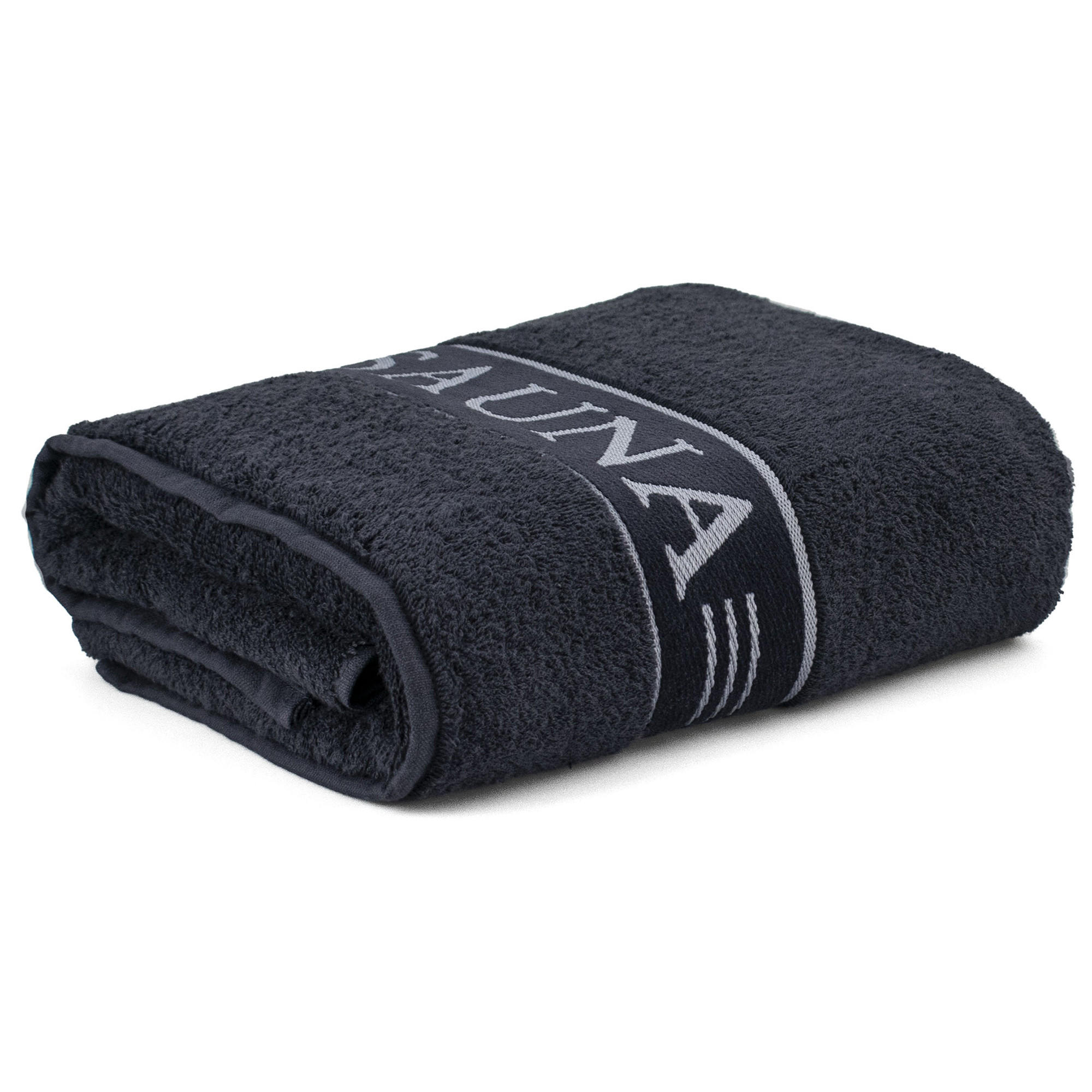 SAUNATÜCHER SAUNA DARK GREY - 820 - Grau, Textil (80/200cm) - Frottana
