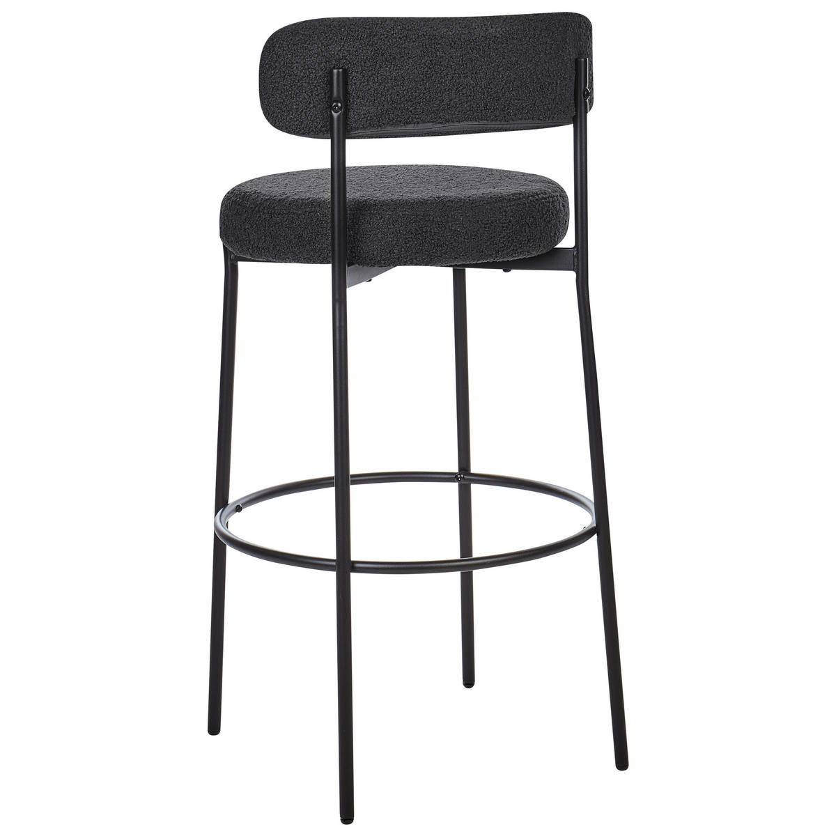 BARSTÜHLEN 2er-Set Schwarz Allison - Schwarz, Textil (50/97/50cm) - Beliani