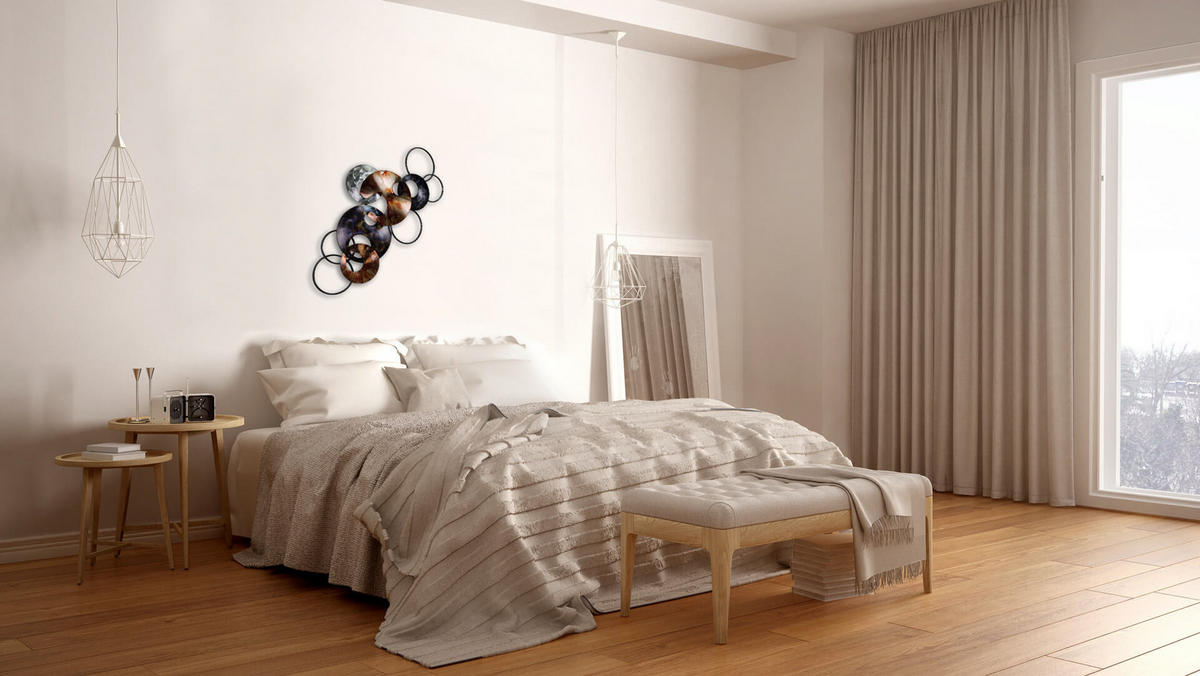 WANDDEKO Kupfer 106/56 cm - Kupferfarben, Metall (3.4/56/8cm) - KUNSTLOFT