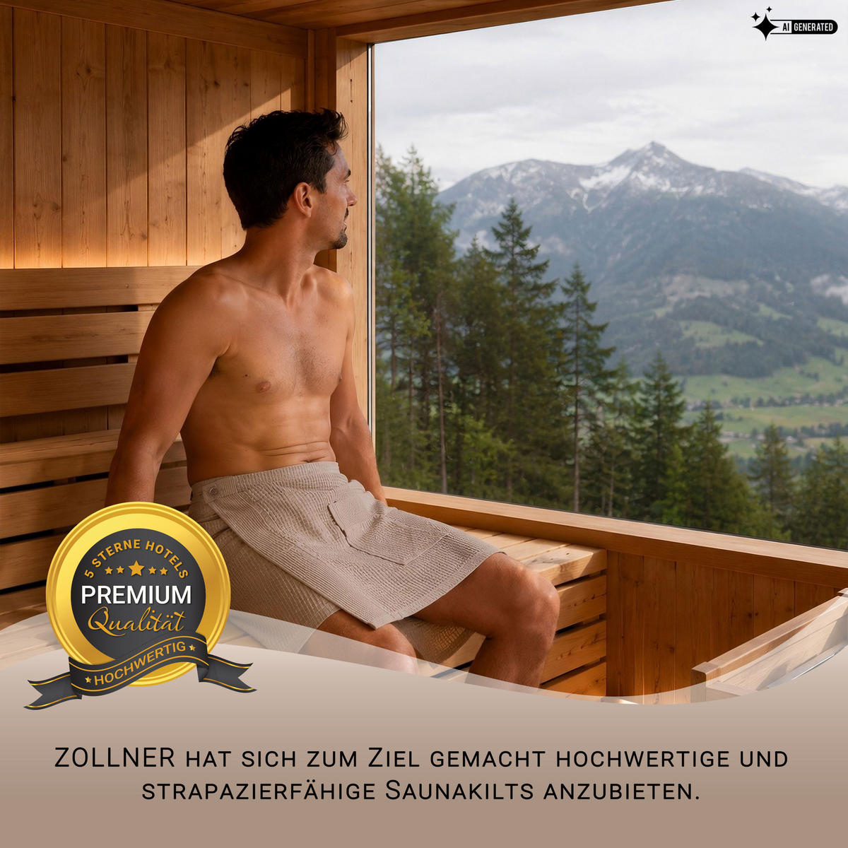 BADEMANTEL, Einheitsgröße, 100% Baumwolle, Grau - Grau, Textil (Einheitsgrößenull) - Zollner