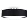 DECKENLAMPE Ø60cm, Lampenschirm Stoff Schwarz - Schwarz, Textil (60/60/17cm) - meineWunschleuchte