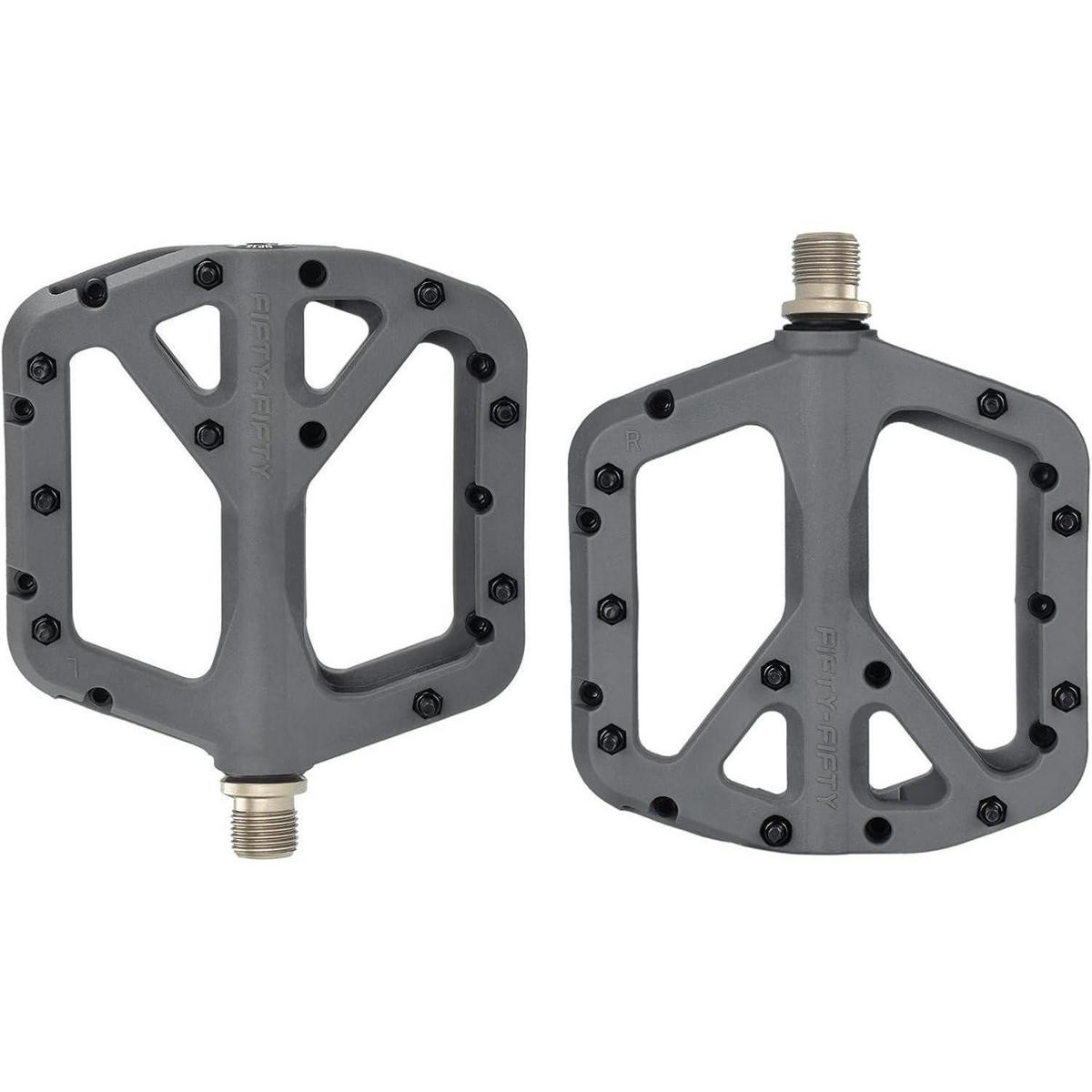 FAHRRADPEDALE Nylon Composite Grau 9/16 Zoll - Grau, Kunststoff (10.4/1.5/10.4cm)