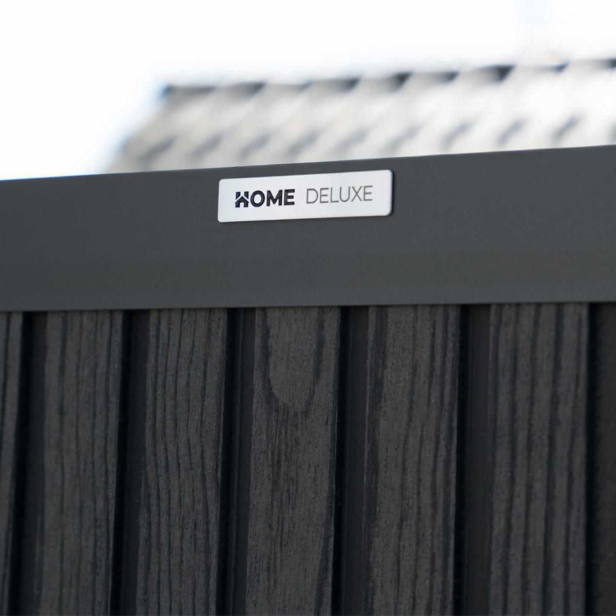 SICHTSCHUTZZAUN CALLADO PREMIUM - 185 cm, 2 x Element + 3 x Pfosten - Anthrazit, Kunststoff (253/185cm) - Home Deluxe