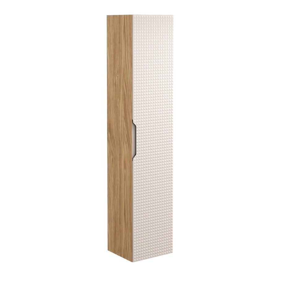 BADMÖBEL-SET 7 Teile Luxor Beige L BM142 in Eiche geölt/Beige - Eichefarben/Beige, Holz (90/170/46cm)