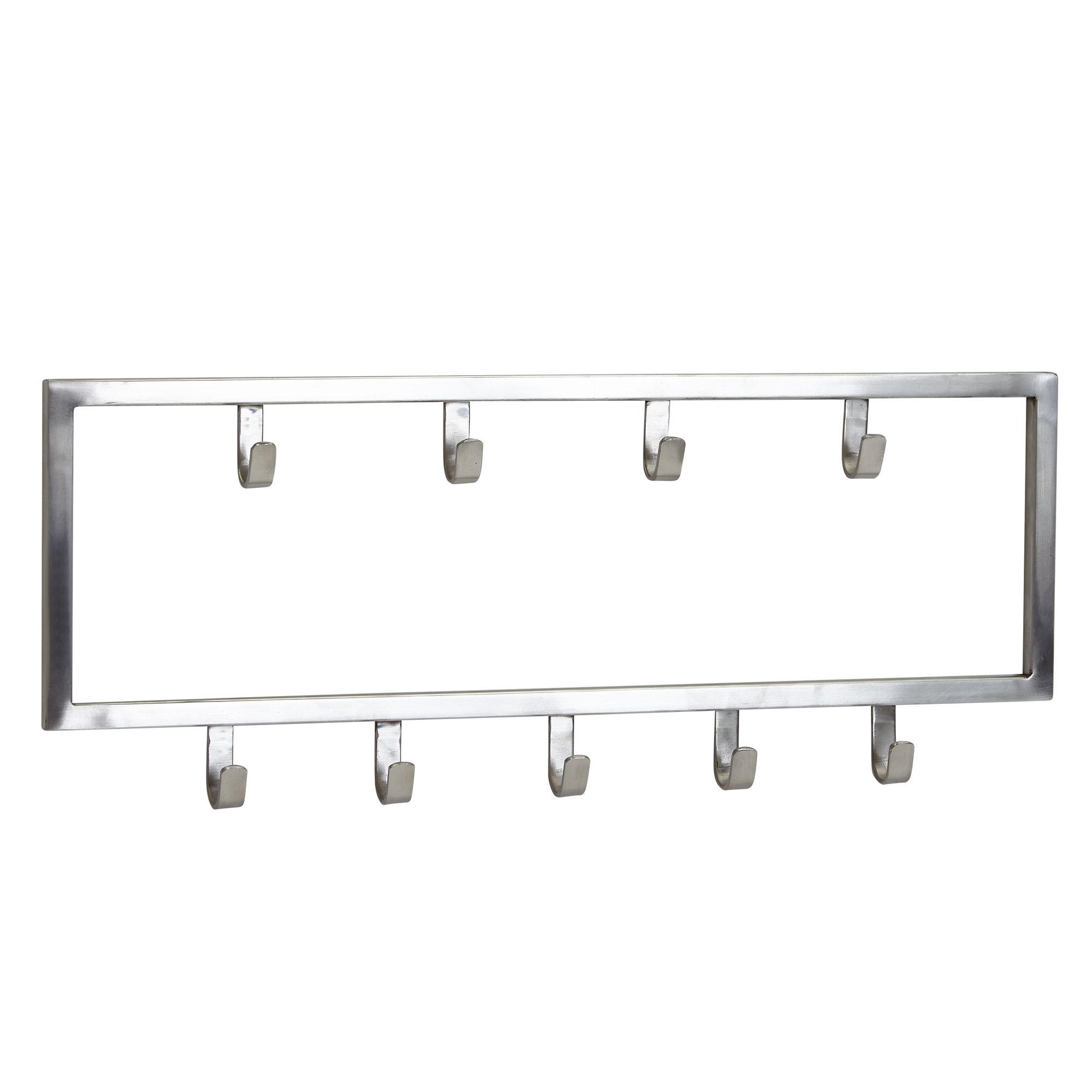 WANDGARDEROBE Metall Silber Modern poliert - Silberfarben, Metall (50/20/4cm) - KADIMA DESIGN