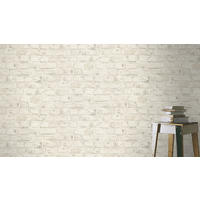 VLIESTAPETEN Steinoptik natürlich, weiß - Weiß, Papier (530/10050cm)