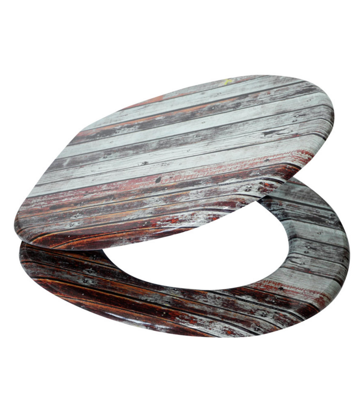 WC-SITZ Antik - Braun, Holzwerkstoff (38/6/47cm) - Sanilo