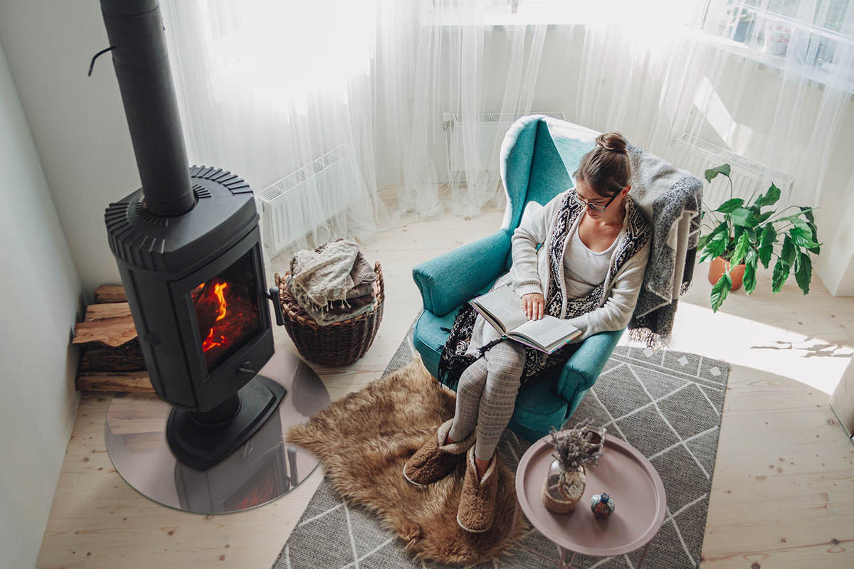 GLASPLATTE für Kamin Ø 60 cm - Beige, Glas (60/60/0.4cm) - TULUP