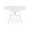 GARTENTISCH - D. 120 cm - Metall in Eisenoptik - Weiß - GUERMANTES von MYLIA - Weiß, Metall - Vente-Unique