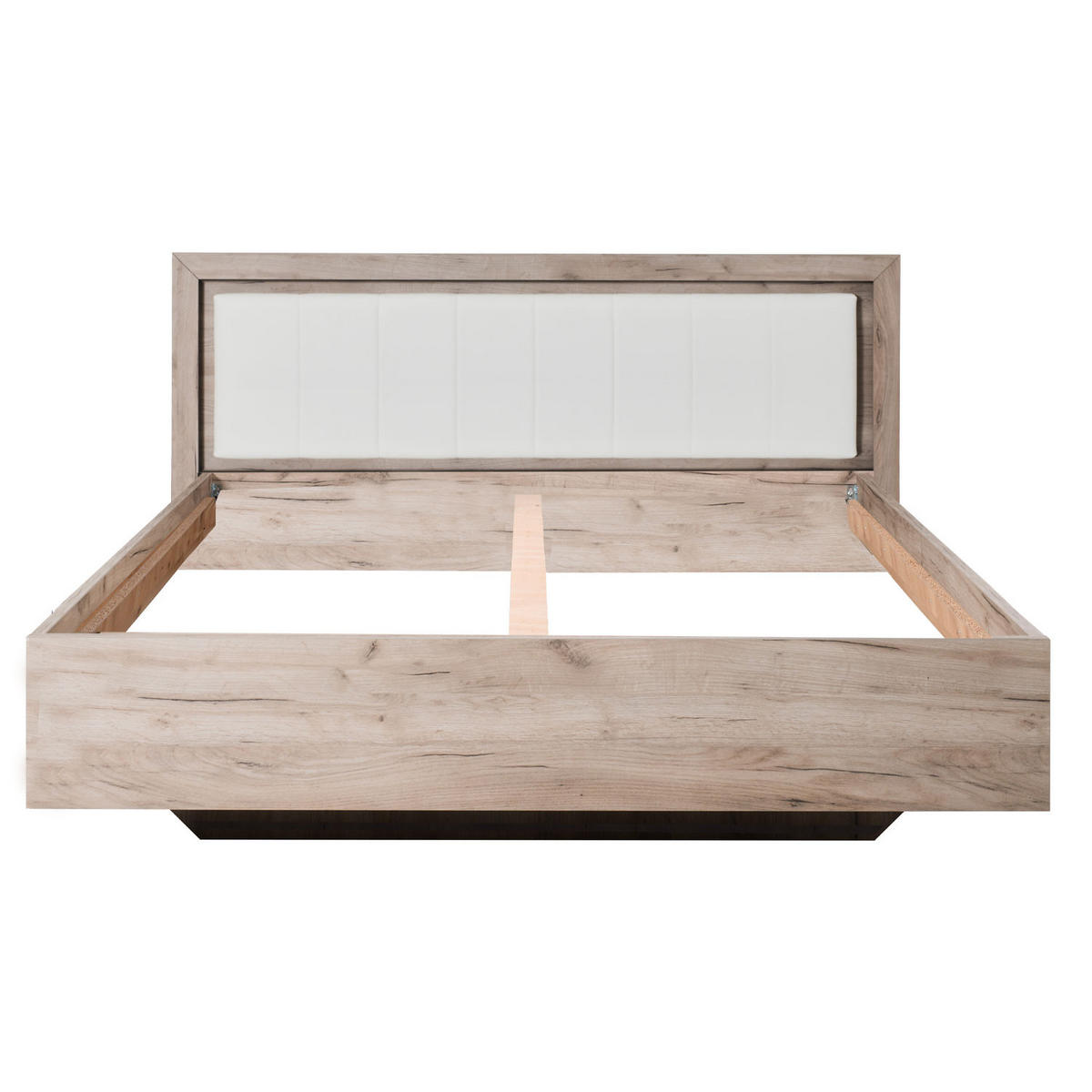 HOLZBETT mit Kopfteil 160x200 cm - Braun, Holz - Homestyle4u