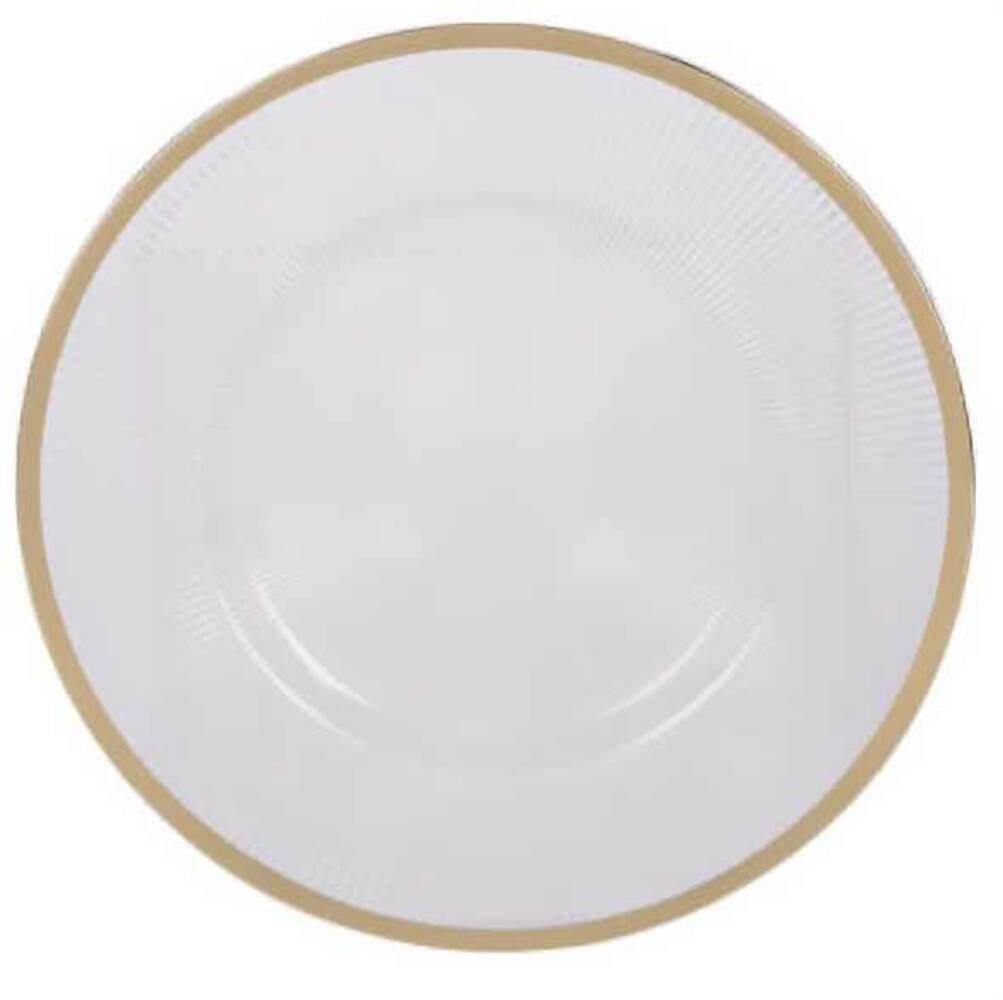UNTERTELLER Ø 33 cm - Weiß, Kunststoff (33cm) - Home Styling Collection