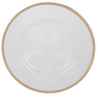 UNTERTELLER Ø 33 cm - Weiß, Kunststoff (33cm) - Home Styling Collection