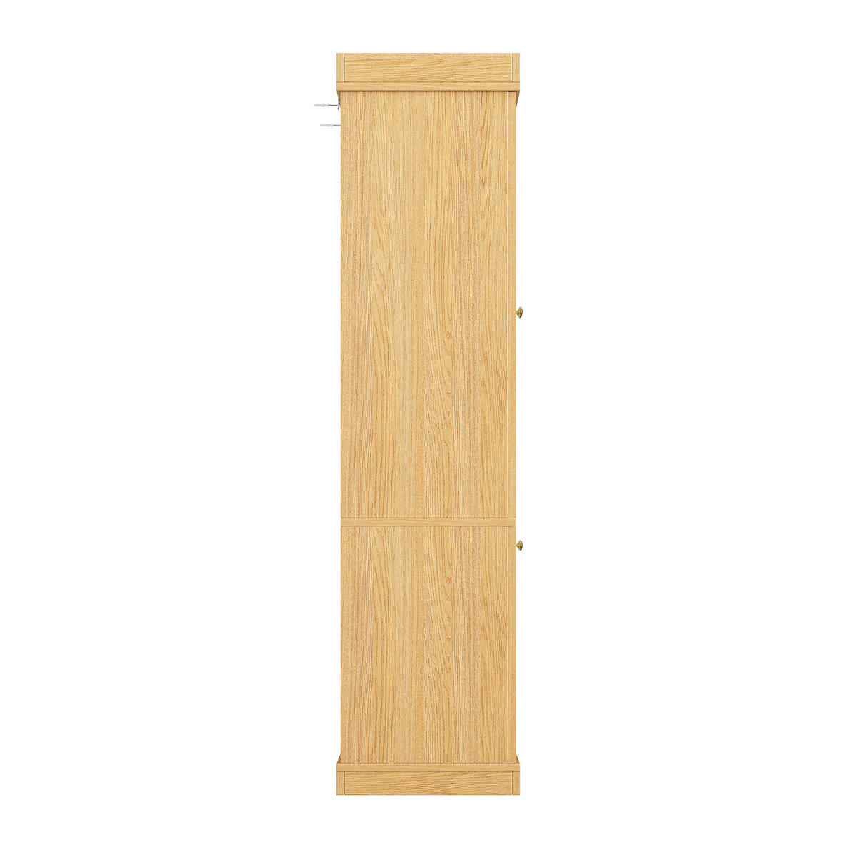 VITRINE LED Glasfront Naturbraun - Naturfarben, Glas (80/180/40cm) - FLIEKS