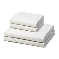 FROTTIERSET Sensual Skin Zopf 4-teilig - Weiß, Textil (50/100cm) - Ross