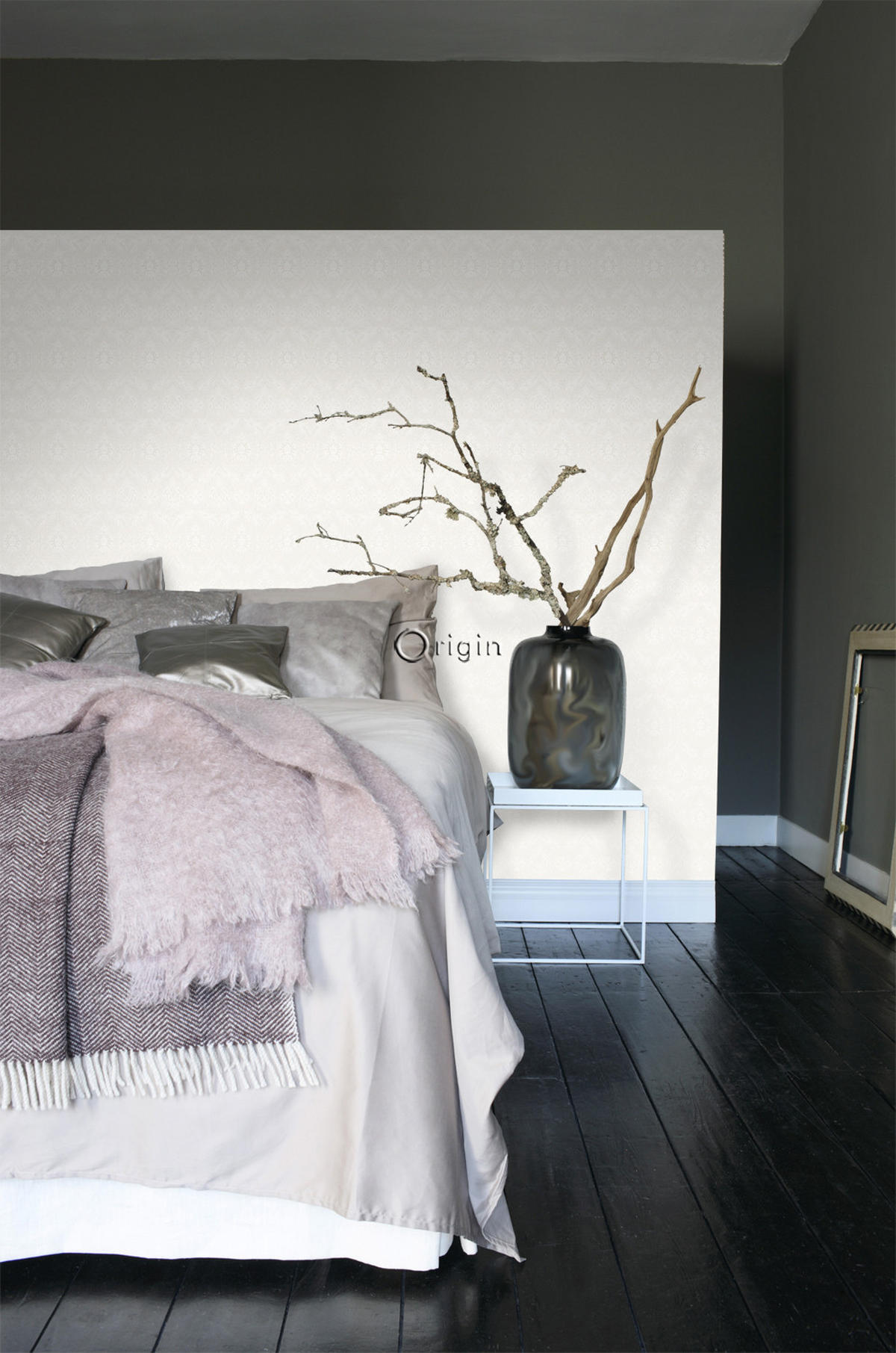 TAPETE Ornamente 53 cm x 10.05 m - Weiß, Papier (53/1000cm) - Origin Wallcoverings