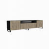 TV-SCHRANK SENTO - Schwarz/Eiche Artisan, Holzwerkstoff (200/53/41cm) - Meblini