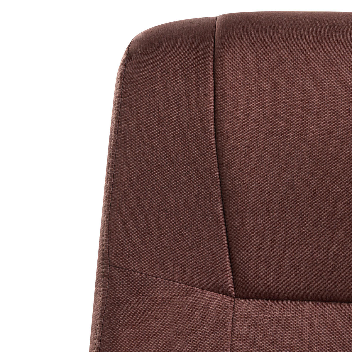 CHEFSESSEL Leinen Braun Magnus - Braun, Textil (70/116/70cm) - Beliani