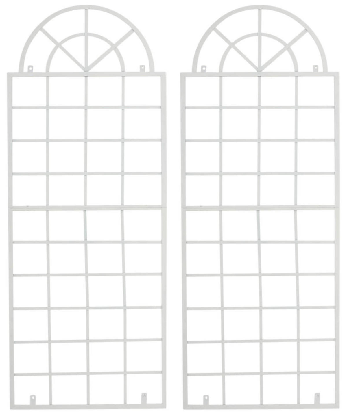 RANKGITTER 2er Set Metall weiß - Weiß, Metall (70/180/1cm) - CLP