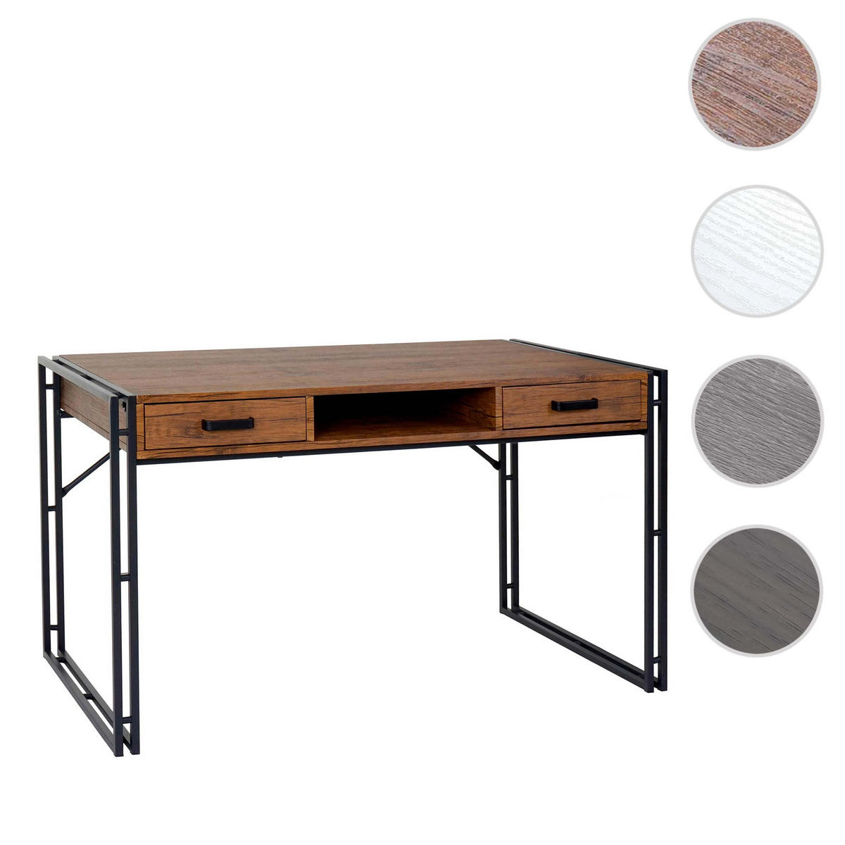 SCHREIBTISCH rechteckig Wildeiche Dekor - Wildeiche, Holzwerkstoff (70/122/75cm) - MCW