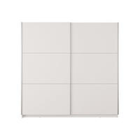 SCHWEBETÜRENSCHRANK BELDEN 150,6/207/55,3cm 2-türig Weiß - Weiß, Holzwerkstoff (150.6/207/55.3cm) - MASSENO