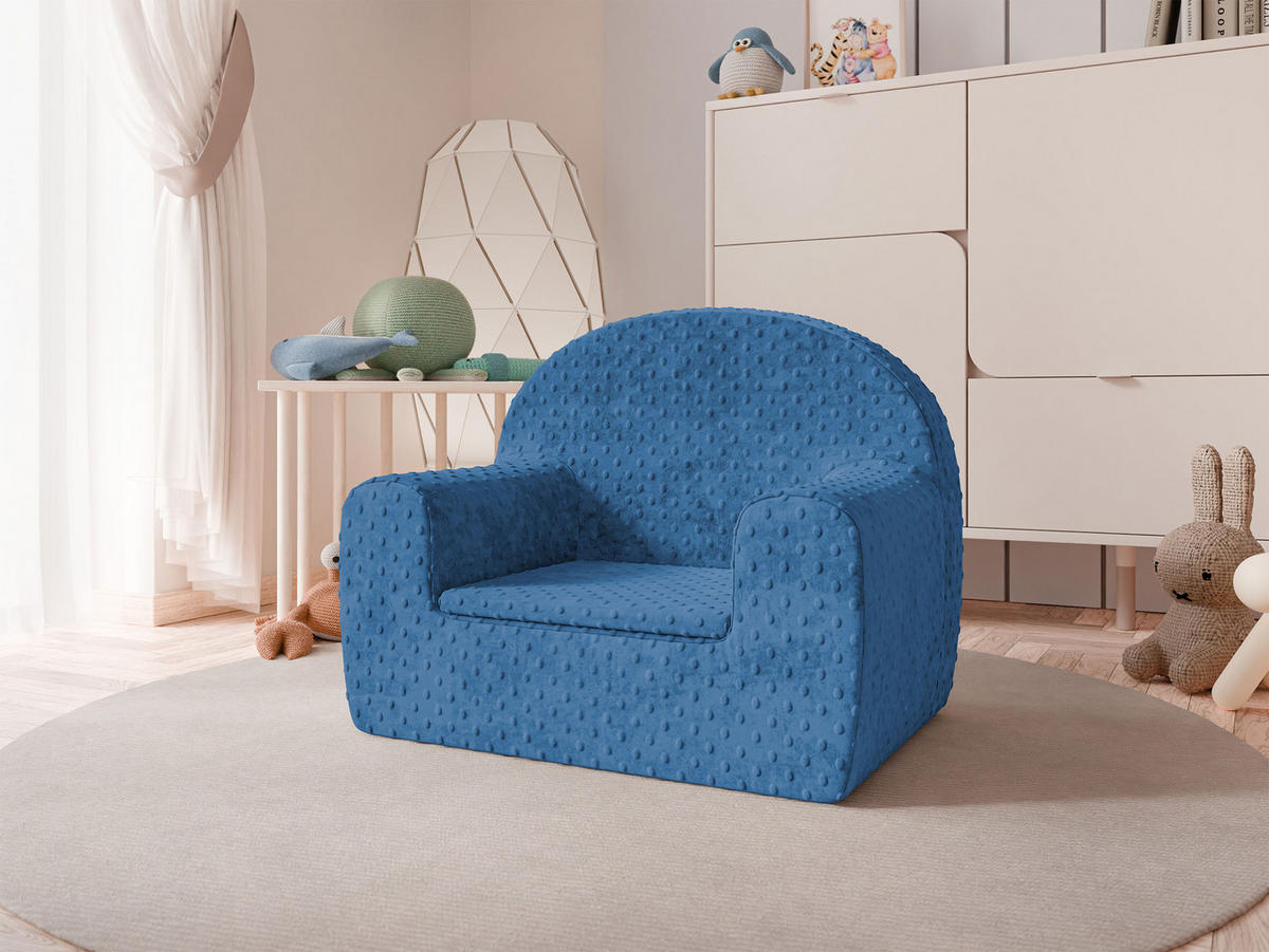KINDERSESSEL Drotino - Blau, Textil (54/43/37cm) - MIRJAN24