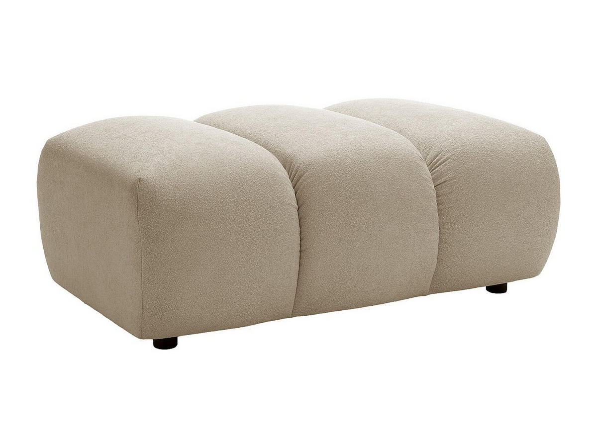 SITZHOCKER - 1 Person - stoff - beige Fridora - Beige, Kunststoff/Textil (105/43/70cm) - Vente-Unique