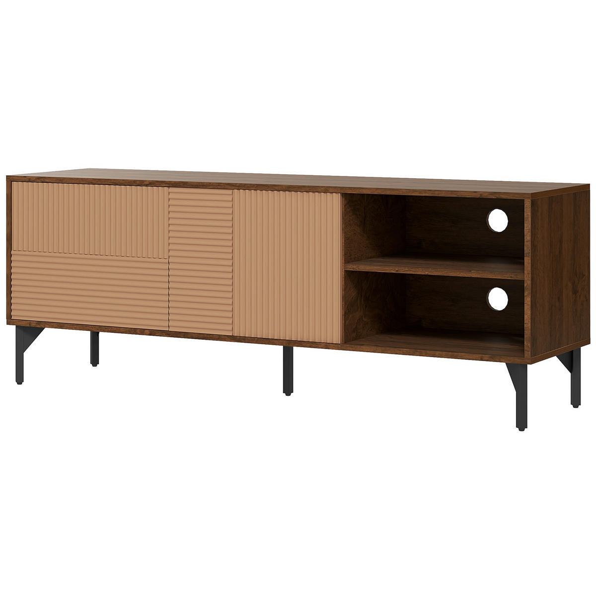 TV-MÖBEL Braun 1 Stück - Braun, Holzwerkstoff (150/56/40cm) - GiPP
