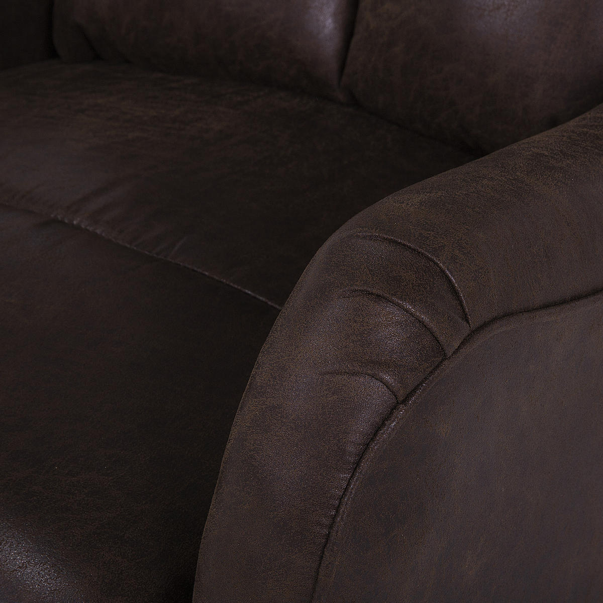 SESSEL Kunstleder Braun Royston - Braun, Holz/Textil (68/108/73cm) - Beliani