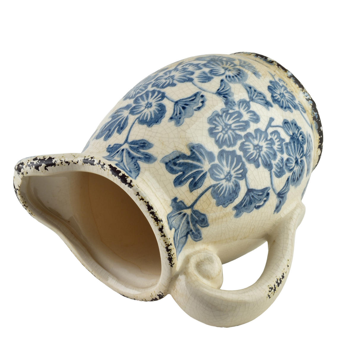 VASE Crockett 14/13/16,5cm - Blau, Keramik (17cm) - Mondex