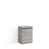 KOMMODE mit Schubladen, Sideboard Schrank, zementgrau, 35/57/75cm - Grau, Holzwerkstoff (57/75/35cm) - Skraut Home
