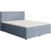 POLSTERBETT Topiq I 164/203/103 hellblau, Bouclé-Stoff - Hellblau, Holzwerkstoff (160/200cm) - Beautysofa