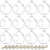 HÄNGENDE Glasball 12-teiliges Set 8 cm - Transparent, Glas (8cm)