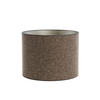 LAMPENSCHIRM Saverna Braun Ø50/38 cm - Braun, Textil (50/50/38cm) - Light & Living