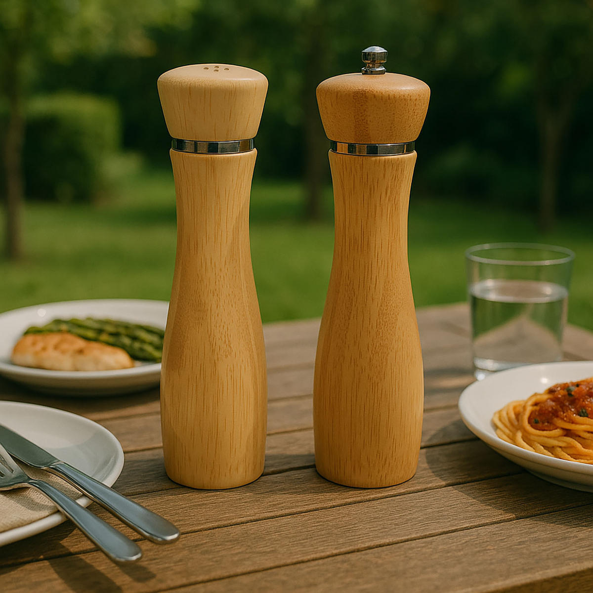 PFEFFERMÜHLE 2er Set Fsc 6/6/21,5 cm - Braun, Naturmaterialen (6/21.5/6cm) - Kesper