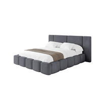 POLSTERBETT mit Bettkasten und Lattenrost, Bett mit Matratze H3/H4 - NILO 140x200 Dunkelgrau - Dunkelgrau, Holzwerkstoff/Textil (140/200cm) - ALTDECOR