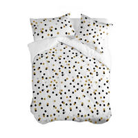 BETTBEZUG golden dots 220x220 cm (komfortgrösse) mehrfarbig - Multicolor, Textil (220/220cm) - Happy Friday