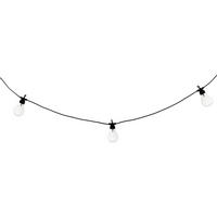 SOLAR-LICHTERKETTE 5 m 10 LED - Schwarz, Kunststoff (500/6/9cm) - Atmosphera Createur d´interieur