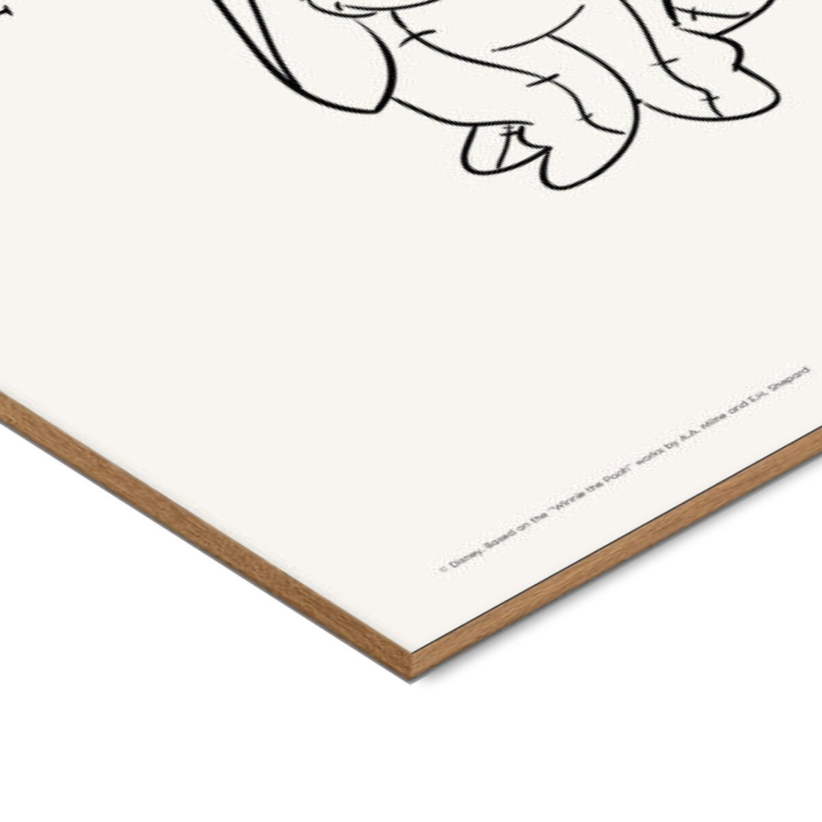 POSTER mit Rahmen Disney - Disney's Eeyore Slow Down - Eichefarben/Beige, Holz/Papier (70/100cm) - Poster&Frame