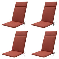 GARTENSTUHLKISSEN Canvas 120/50 cm 4er-Set - Rot, Textil (50/8/120cm) - Madison