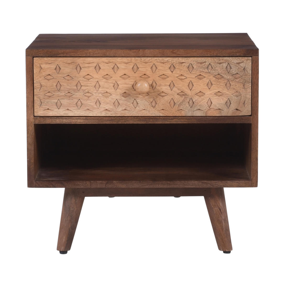 NACHTTISCH Rechteckig Braun 50 x 40 x 45 cm - Braun, Holz (50/45/40cm) - Nordlys
