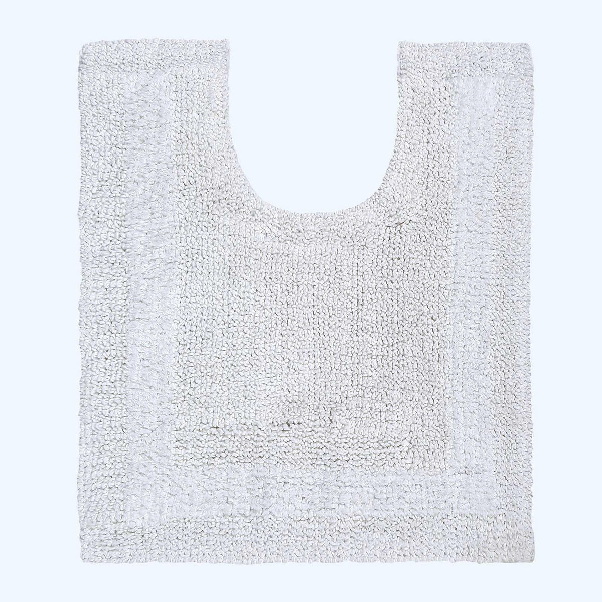 BADGARNITUR 2-tlg. Badematte & WC-Vorleger, 100% Baumwolle - Weiß, Textil (80/50cm) - Homescapes