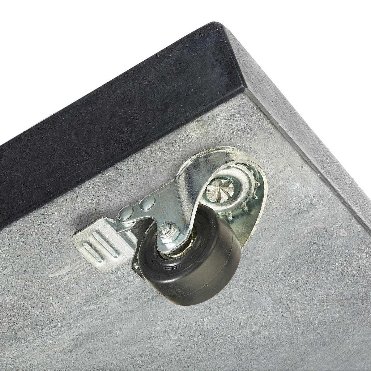 SCHIRMSTÄNDER Sonnenschirmständer Modena Schwarz poliert Granit für Ampelschirme 120 kg - Schwarz, Metall (80/80cm) - Platinum