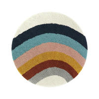 KINDERTEPPICH rund dick bequem mehrfarbig - Multicolor, Textil (120/120cm) - AFK Living