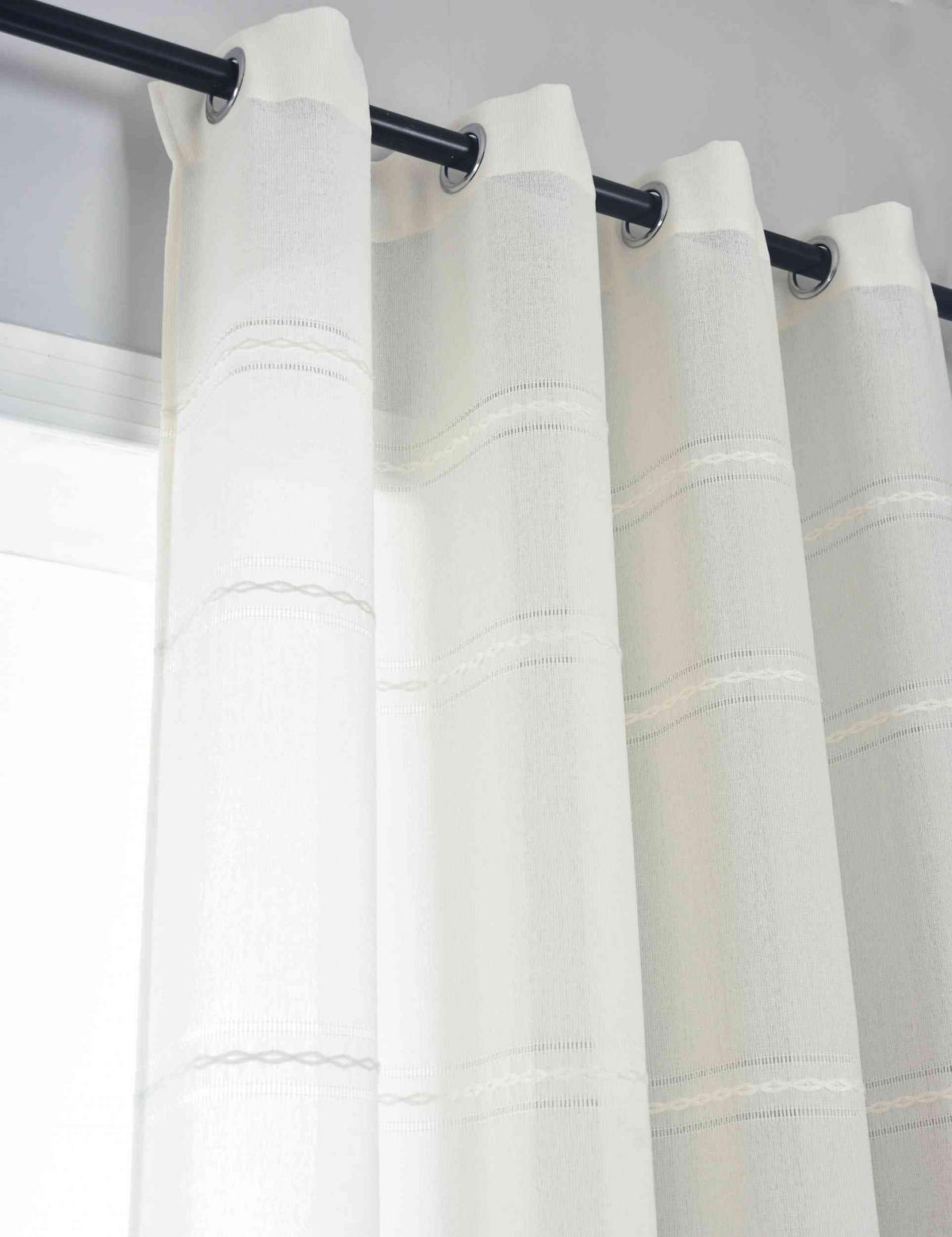 VORHANG LEIPZIG HxB 245x145 cm Natur - Naturfarben, Textil (145/245/245cm) - Gardinenbox
