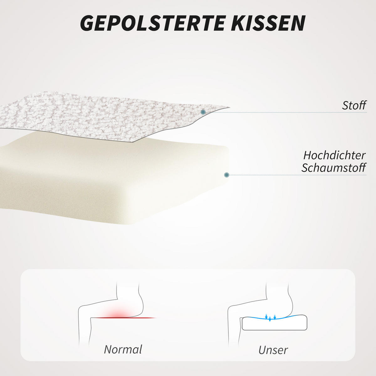 GEPOLSTERTER Bürostuhl mit Plüschbezug, Wannen-Design, rollbarer Schreibtischstuhl, Stahlbasis, Creme+Schwarz - Creme, Textil (59/85/65cm)