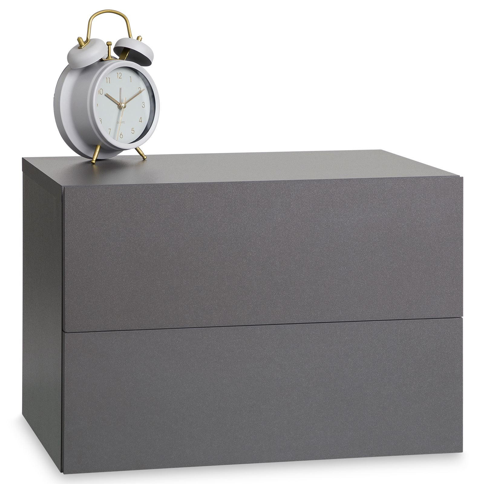HÄNGENDER NACHTTISCH ANNI grau - Grau, Holzwerkstoff (42/29/30cm) - CARO-Möbel