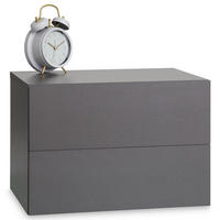 HÄNGENDER NACHTTISCH ANNI grau - Grau, Holzwerkstoff (42/29/30cm) - CARO-Möbel