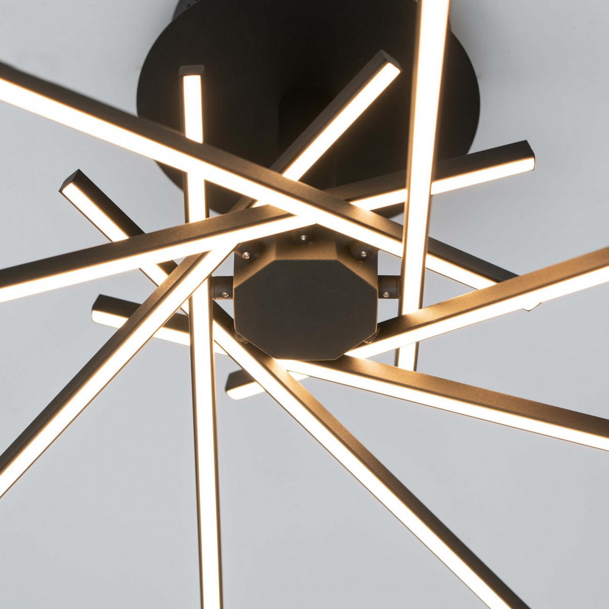 DECKENLEUCHTE Oxo, Schwarz, 55cm - Schwarz, Metall (55/80/55cm) - KOSILUM