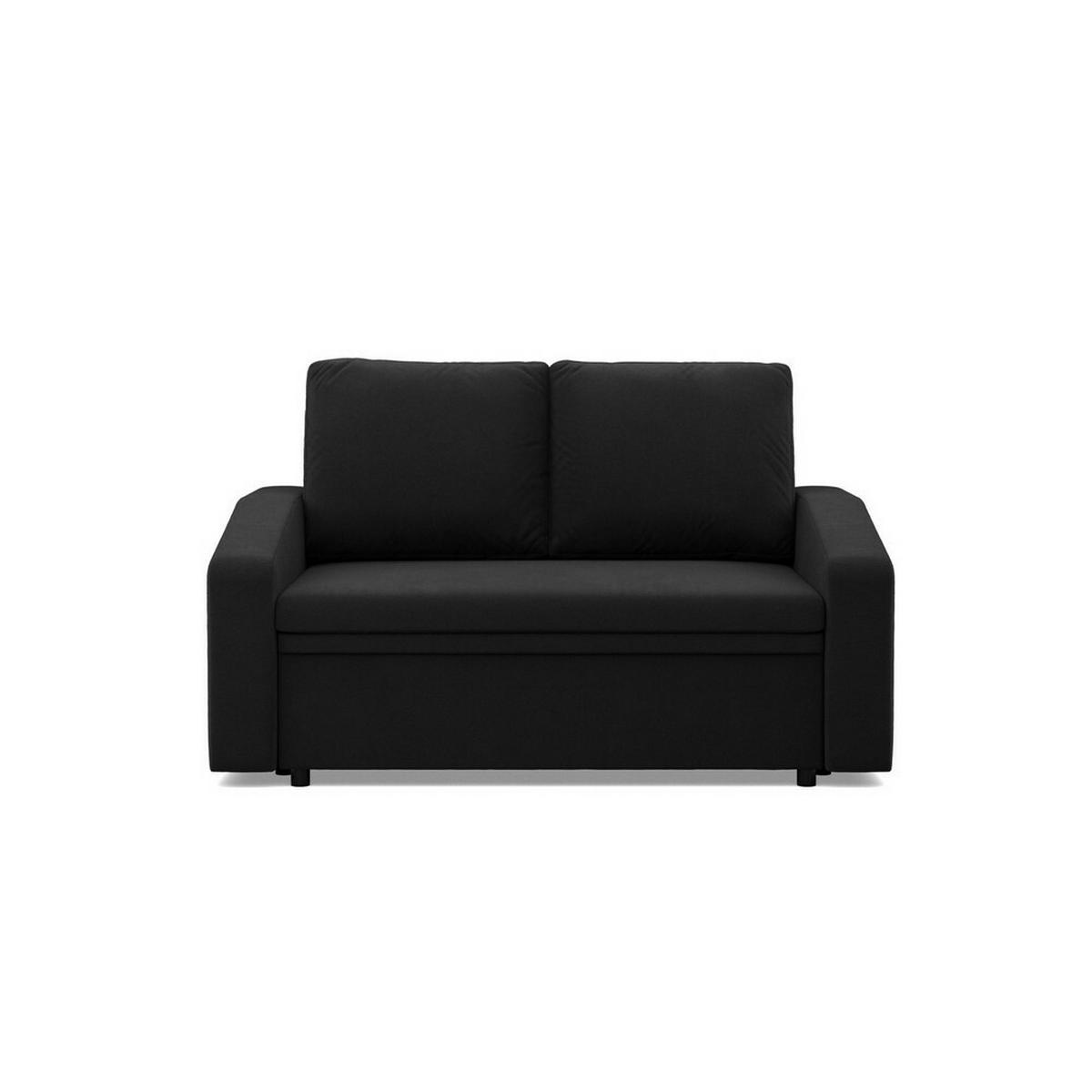 SOFA Neo mit abgeschrägter Armlehnen schwarz - Schwarz, Textil (148/90/87cm) - SIMKAM Furniture